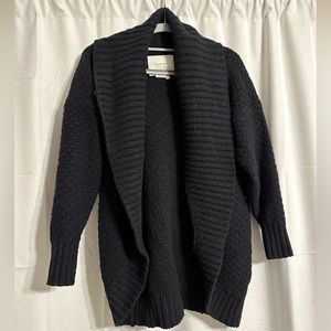 anthropologie size small black cardigan perfect condition.